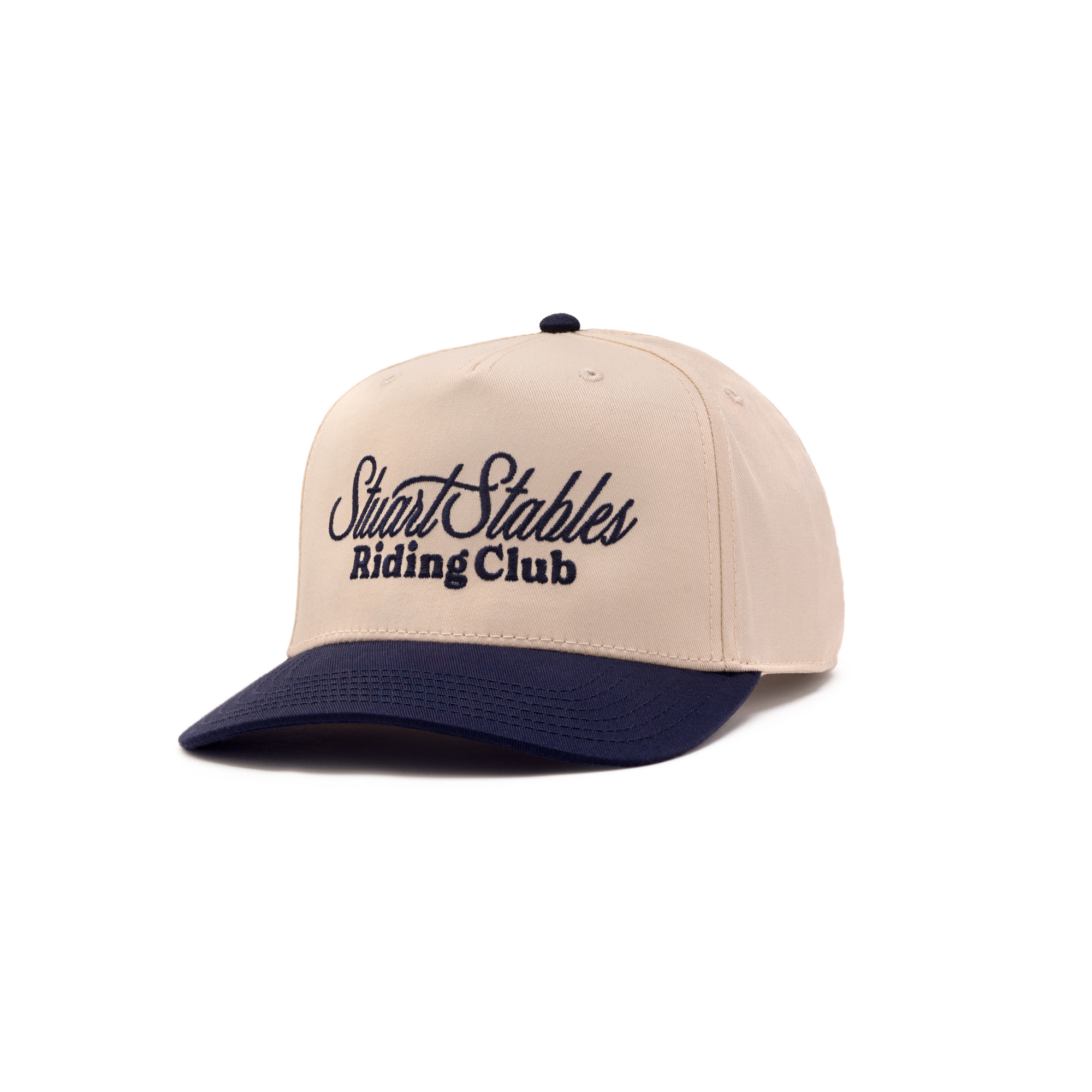 The Winston: Classic Beige & Navy Trucker Hat