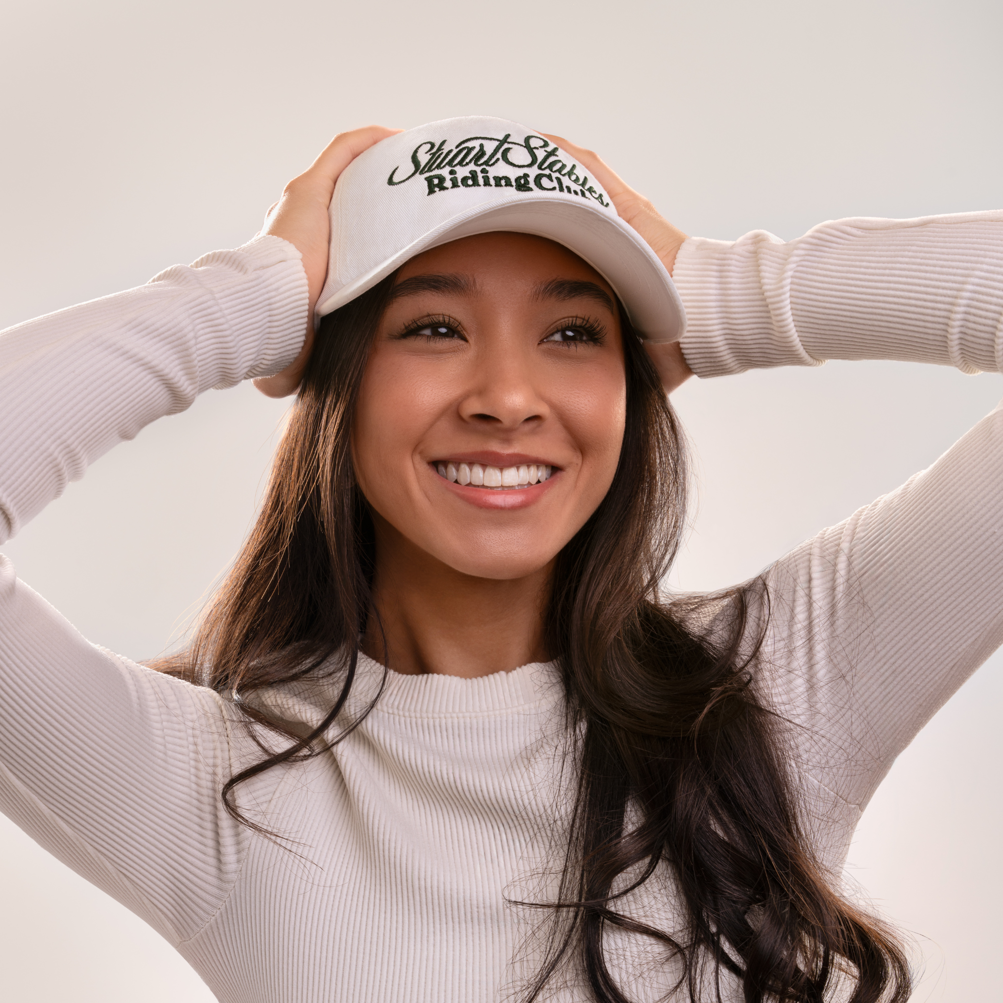 The Virginia: White Baseball Cap